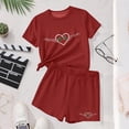 thumbnail image 6 of CYRBOKO Girls Outfit Sets, St.Patrick's Day Elastic Waist Short Sleeve Casual Two-piece Sets Red Size 12-13 T, 6 of 6
