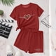 thumbnail image 5 of Vestido de manga corta para niños Día de San Patricio impreso manga corta cuello redondo y pantalones conjunto, vestido de niños casual, 5 of 6