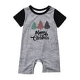 thumbnail image 2 of Awdenio Baby Christmas Pajamas for Family Xmas Matching Sets Short Sleeve Shirts and Plaid shorts Santa Christmas Tree Sleepwear Two-piece Sets, 2 of 6