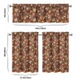 thumbnail image 5 of Kitchen Curtains 36 Inch Short - 3 Panel Set, Vintage Floral Butterfly Bee Botanical Print, Rod Pocket Window Curtain for Farmhouse, Modern Rustic, Spring Summer Decor, Easy Wash, 5 of 5