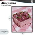 thumbnail image 4 of Stupell Industries Contemporary Glam Glimmer Strawberries Black Framed Giclee Art, 16 x 20, by LISH Creative, 4 of 8