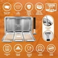 thumbnail image 5 of Yukon Glory BBQ ‘N SERVE 5-Pc Grilling Basket Set with Serving Tray Grill Accessories, 5 of 9
