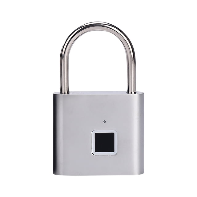 Fingerprint Padlock for Gym Lockers & Travel Luggage Portable Digital Security Lock with USB Recharge & 10-User Capacity