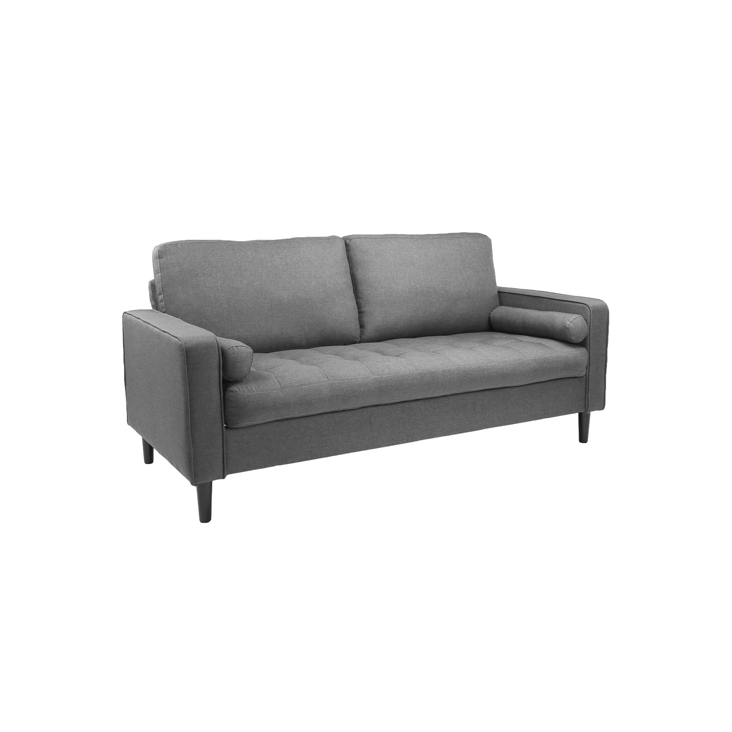 Kadyn 2pcs Fabric Sofa Set, Modern Fabric Sofa Couch, Upholstered Sofa Bed Couch for Bedroom, Grey Kadyn 2pcs Fabric Sofa Set, Modern Fabric Sofa Couch, Upholstered Sofa Bed Couch for Bedroom, Grey