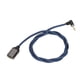 thumbnail image 3 of Adaptador De Cables De Audio, Multipropósito Sin Pérdidas Estable ángulo Recto De 90 Grados 3,5 Mm Macho A 2 Cables De Audio Hembra Para IPhone Para IPod EOTVIA No, 3 of 6