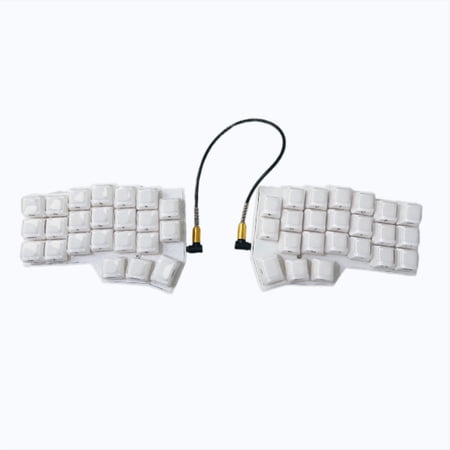 CORNE V4 Split Ergonomic Mechanical Keyboard with Jelly Keycaps, 40% 46 Keys Hot-Swappable QMK/VIAL Programmable RGB Gaming Keyboard Kit