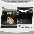 thumbnail image 4 of HUISEFOR American Flag Wolf Car Trunk Mat 29" x 39", Universal Scratchproof Cargo Liner Non Slip Car Accessories, Universal Fit for Most Cars SUVs, 4 of 7