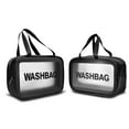 thumbnail image 4 of Clear Travel Toiletry Bag With Handle Strap, Njjex 1 Pack Travel Makeup Cosmetic Bag for Women Men, Carry on Airport Airline Compliant Bag -Black, 4 of 9