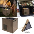 thumbnail image 2 of Foldable Collapsible Camping Storage Bin, Waterproof Outdoor Trash Can for Picnic, Brown, 2 of 6