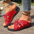 thumbnail image 4 of Zapatillas ahuecadas para mujer antideslizantes cómodas para viajes al aire libre (40) rojo, 4 of 7