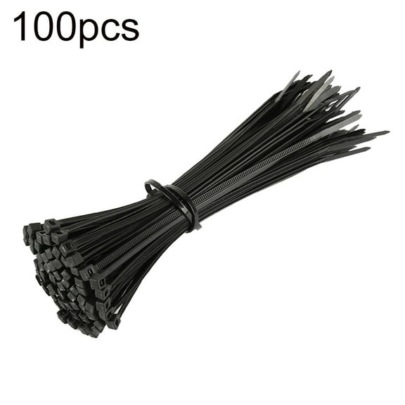 100Pcs Self-locking Nylon Plastic Wire Binding Cable Ties Fastener Wraps Strap