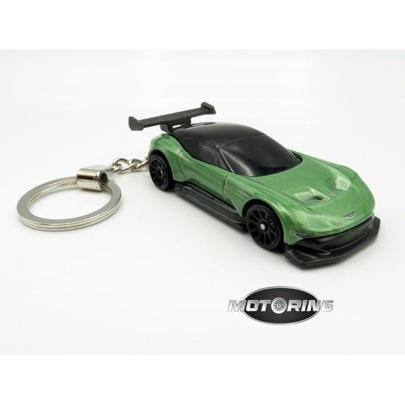 Aston Martin Vulcan Green Car Rare Novelty Keychain 1:64 Diecast