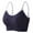 Dark Blue, variant on Wancir Women's Moisture-Wicking Sports Bra with Built-In Pads - High-Impact Yoga Top & Sculpting Support for Gym Workouts