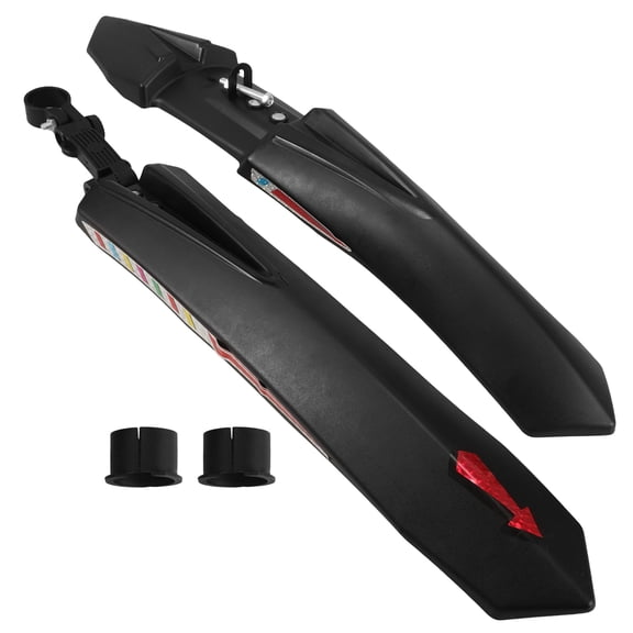 CATIEBYE Mountain Bike Mud Guard 1 Pair Plastic Metal PP Material Rear Wheel Shell Cover for Night Rides