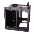 thumbnail image 1 of Caja eléctrica de bajo voltaje Arlington LVDR2 de 2 módulos, negra, 1 of 1