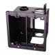 thumbnail image 1 of Caja eléctrica de bajo voltaje Arlington LVDR2 de 2 módulos, negra, 1 of 1