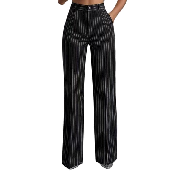 Certgust Hot Sales Wide Leg Pants Woman Wide Leg Pants Woman Dress Pants Work Slacks Stretchy Straight High Waisted Trousers Womens Pants