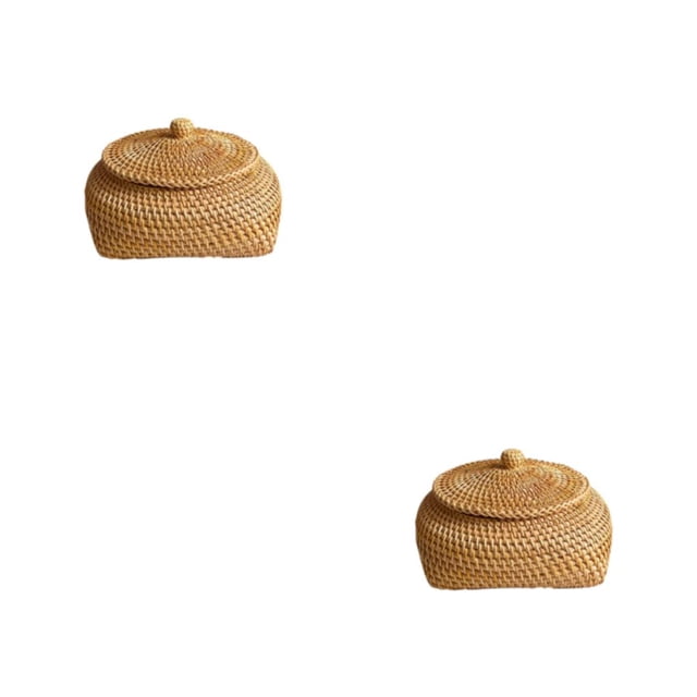 Cesta de almacenamiento Moyic ratán organizador de cubo Control remoto dormitorio Type8 NO8
