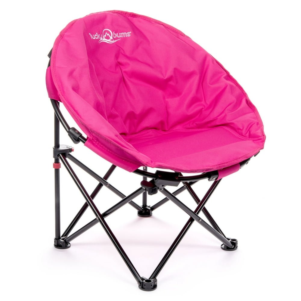 Lucky Bums Moon Camp Kids Adult Indoor Outdoor Comfort Lightweight Durable Chair with Carrying 