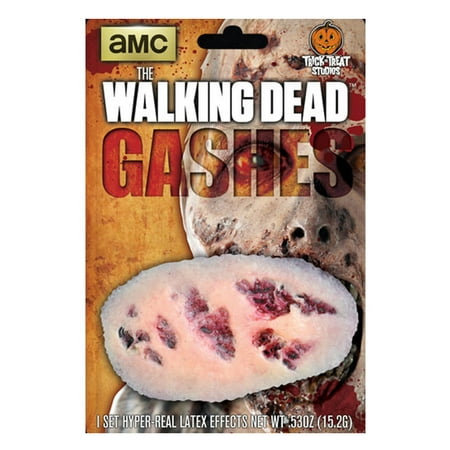 the walking dead: large walker gash zombie wound appliance