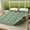 Green, variant on Fluffy Mattress Topper - Flannel Bubble Breathable Fiber Filling Folding Roll Up Mattress Sleeping Pad, Comfort 2.36-3.15inch Thickness Quilted Mattress Topper for Sleeping