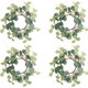 thumbnail image 1 of 4 anillos para velas de pilar, coronas de hojas de eucalipto, candelabros, decoración rústica de granja para Pascua, Navidad, boda, fiesta, mesa del hogar, 1 of 5