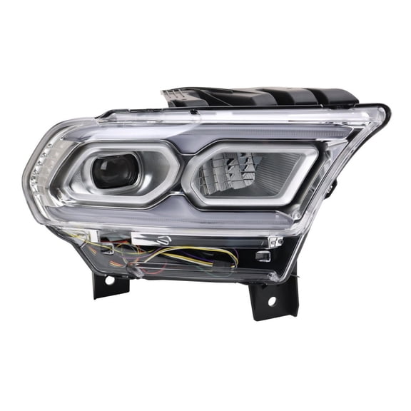 KarParts360 For Dodge Durango 2021 2022 2023 2024 Headlight Passenger Side LED | Clear Lens | Chrome Housing | Low/High Beam w/ LED Signal Light | Excluded Logo | CH2503352, | 191275987315, 68433780A