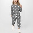thumbnail image 5 of Mgmyaa Girls Sweatsuits Long Sleeve Set Long Pants Two-piece Set, 5 of 5