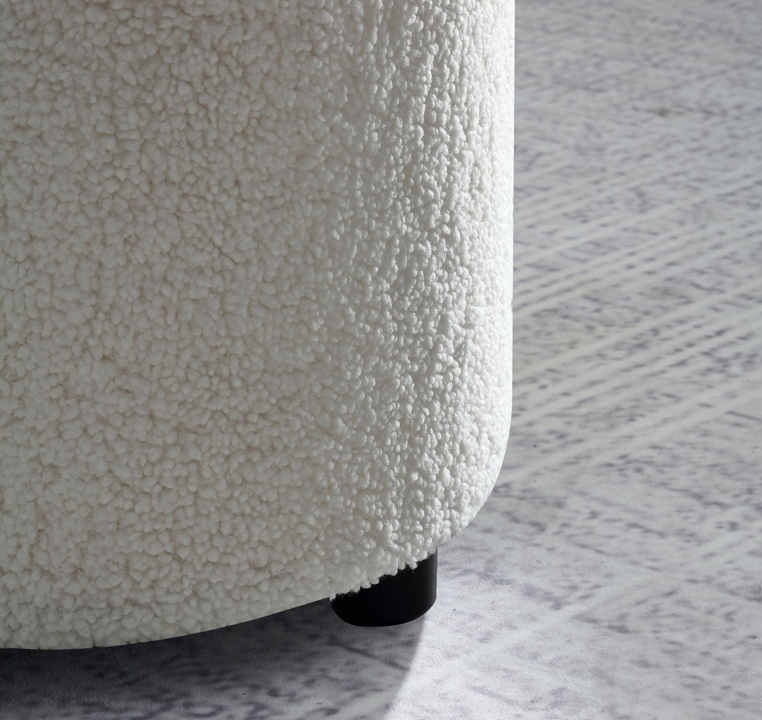 Hometrends Rangement bouclé  avec couvercle Rangement bouclé