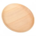 thumbnail image 3 of Small Portable Round Solid Wood Tea Coffee Bread Food Dinning Serving Tray Plate (18cm), 3 of 8