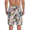thumbnail image 4 of Lsque Rose Flowers Mens Sleep Pajama Shorts,Short Pajama Pants, Cotton Ultra-Soft Knit-X-Large, 4 of 9