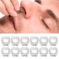 thumbnail image 1 of Snoring Device, Silicone Safe 12pcs  Snoring Nose Clip Professional  For Sleep For Men Women, 1 of 8