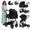 Standard-Black, variant on Baby High-View Stroller, Portable Baby Carriage,Baby Pushchair with Spacious Storage Basket for 0-36 Months,Black