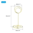 thumbnail image 2 of Uxcell Metal Place Card Holder Memo Clip Holder with Round Clasp 24 Pcs Gold Tone 3.3 Inch, 2 of 5