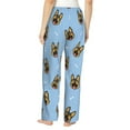 thumbnail image 3 of Kll Womens German Shepherd Puppy Print Pajama Pants Soft Pajama Bottoms For Women Cozy Lounge Pants, 3 of 9