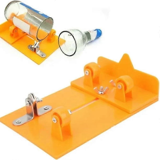 Cortador de botellas de vidrio universal ajustable para bricolaje, máquina de cortar botellas de vidrio de metal, botella de vino, manualidades, decoración, herramienta de corte