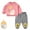 Pink, variant on Esaierr 6 Months-3 Years Boys Girls 2PCS Sweatshirt Set for Newborn Baby,Fall Winter Sweatsuit Tops Sweat Pants,Long Sleeve Pullover Two Piece Set