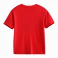 thumbnail image 4 of Ccpelsie Boys Shirt Short Sleeve T-Shirt Crew Neck Casual Basic Summer Tee Tops for Kids Teen(Red,5-6 Years), 4 of 8