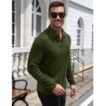 thumbnail image 3 of COOFANDY Long Sleeve Polo Shirts for Men Casual Dress Button Golf Tennis Collared Shirt with Pocket, Basic Lightweight Dry Fit Shirt for Work Travel, 3 of 8