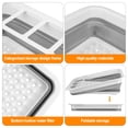 thumbnail image 3 of Collapsible Dish Drying Rack, TSV Portable Dinnerware Organizer for Kitchen RV Campers Storage, Space Saving Kitchen Storage Tray, 3 of 6