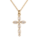 thumbnail image 1 of Collares para Mujer de Cruz Oro 18k con Zirconia Cúbica, LuckyLy Acero Inoxidable con Baño de Oro 18k, Cadena y Dije – Joyería ideal como Regalos para Mujer Navidad y Regalos para Mamá, Modelo blanco, 1 of 6