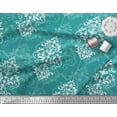 thumbnail image 3 of Soimoi Tissu Satin Soie Filigrane Damas Imprimé au Mètre 42 Pouces de Large, 3 of 3