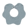 thumbnail image 1 of Wabjtam - Paquete de 6 baberos de muselina para bebés de 0 a 6 meses, baberos tipo bandana para bebés, niñas y niños, paños para eructar ajustables con rotación de 360 grados, 1 of 2