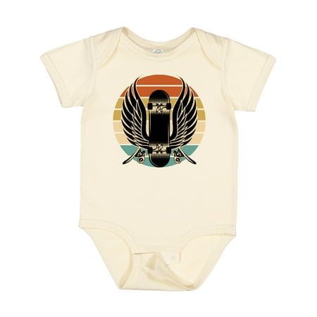 

Inktastic Skateboard Retro Skateboarding Gift Baby Boy or Baby Girl Bodysuit