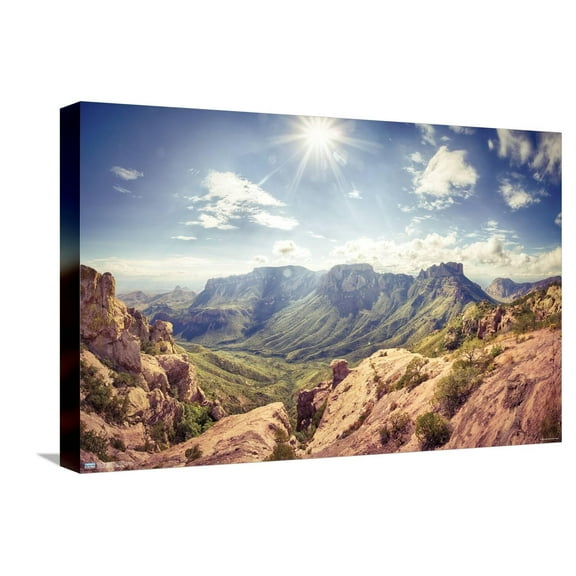 Texas - Big Bend National Park Canvas Wall Poster, 14.725" x 22.375"