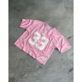 thumbnail image 2 of Camiseta de manga corta con estampado de letras grandes y sueltas de empalme americano para hombre, estilo hip-hop callejero, estilo gótico de verano, diseño de tendencia Y2K, tops para parejas, 2 of 5