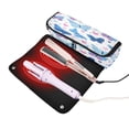 thumbnail image 3 of Hair Tool Organizer Bag with Heat Resistant Mat Removable Travel Storage Case for Hot Air Brushes Curling Irons Cute Butterflies and Hearts Pattern, 3 of 8