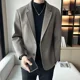 thumbnail image 4 of Rebajas de invierno de primavera y otoño para hombre Chaquetas de lana y mezclas Ofertas de ropa barata Abrigos vintage para hombre Entrega rápida Venta informal Novedades, 4 of 5
