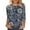 *13-Multicolor, variant on VBVC Women's 3/4 Sleeve Vintage Floral Tops,Ladies Lightweight Boho Pullover,Workout T-Shirts for Women,Multicolor,Size M