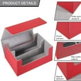 thumbnail image 4 of Trading Card Storage Box  Playing Card Deck Organizer for 72 Magnetic Card 2 Rows Compatible with MTG TCG Card Holder Gathering Box Sports Card Carrying Case for Baseball Play Card, 4 of 6